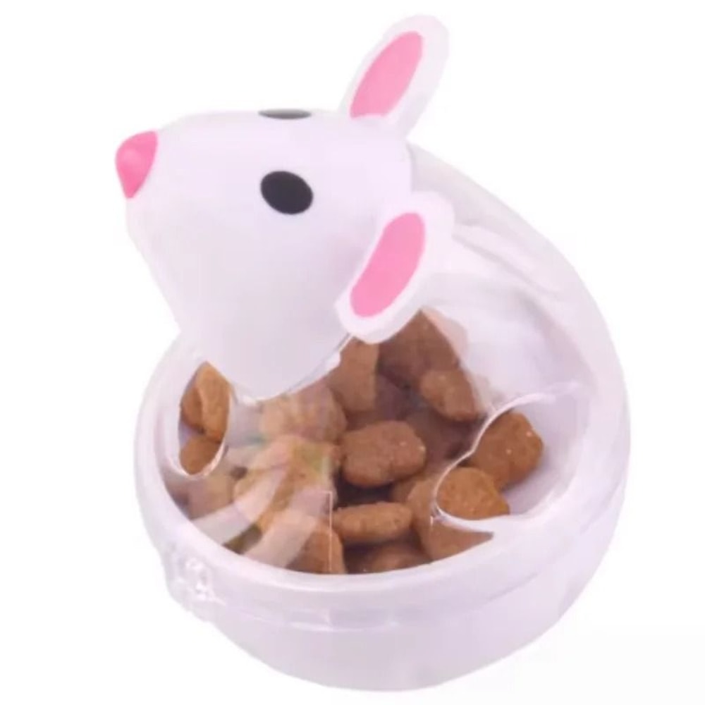 Interactive Mouse Rolling Treat Dispenser Cat Toy Slow Feeder Training Ball For Kittens 2