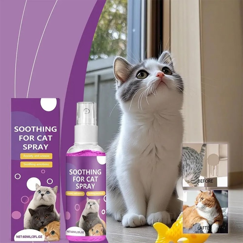 Pet Calming Spray For Cats And Dogs Pheromone Anxiety Relief And Emotional Soothing Spray 60ml 4