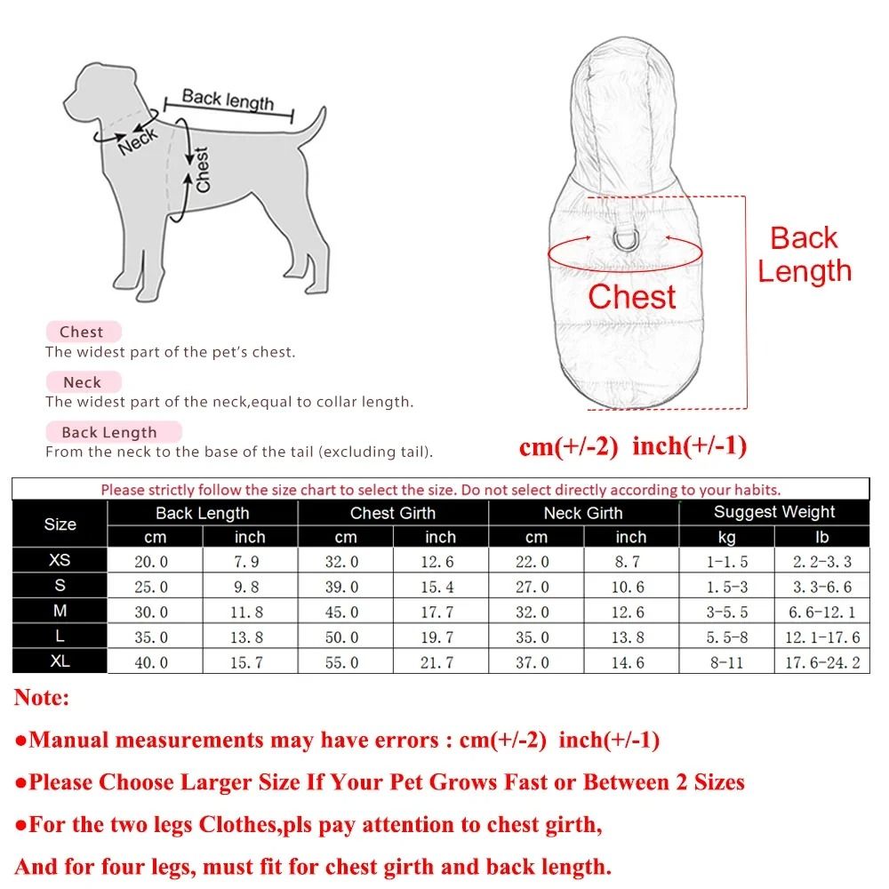Waterproof Winter Pet Hoodie Jacket Warm Fleece Cat And Small Dog Coat With D Ring 5