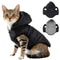 Waterproof Winter Pet Hoodie Jacket Warm Fleece Cat And Small Dog Coat With D Ring 9