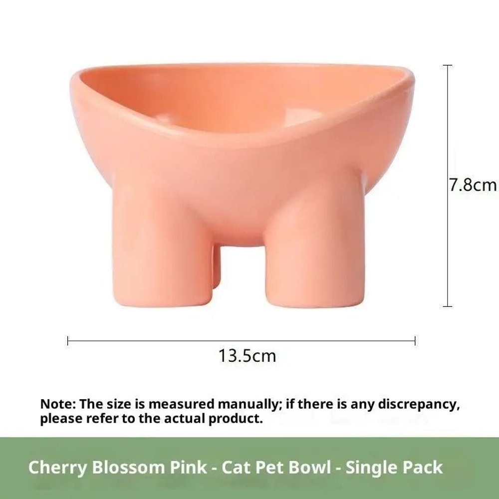 Elevated Cat Bowl With Stand Neck Friendly Pet Food And Water Dish For Cats And Dogs 4