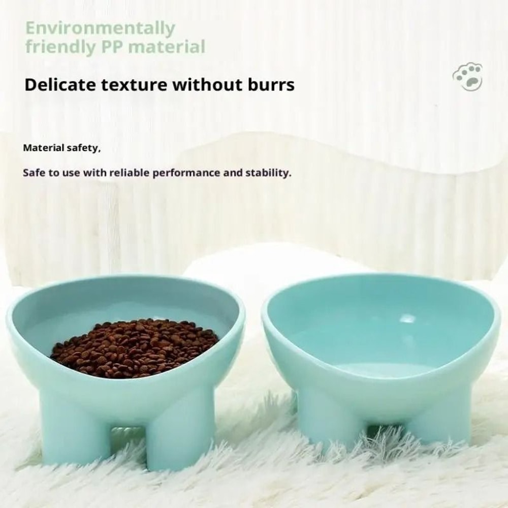 Elevated Cat Bowl With Stand Neck Friendly Pet Food And Water Dish For Cats And Dogs 7