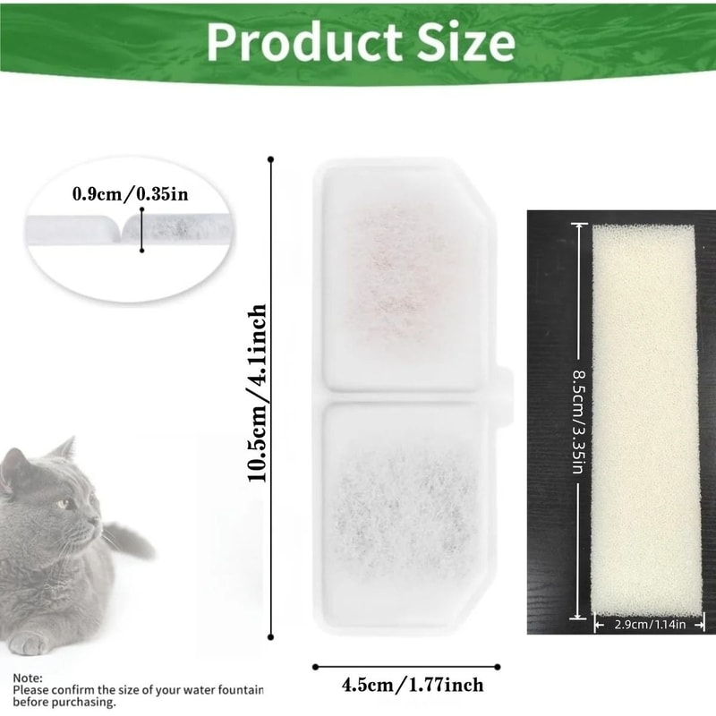 Smart Cat Water Fountain Filter Replacement Cotton For Automatic Pet Water Dispenser 4