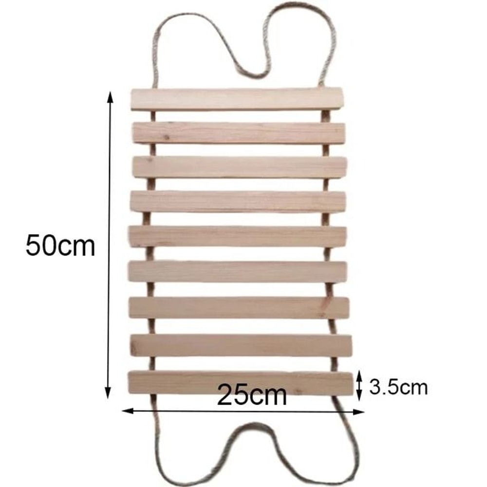 Wall Mounted Cat Climber And Sisal Scratcher Wooden Activity Bridge Ladder For Cats And Kittens 2