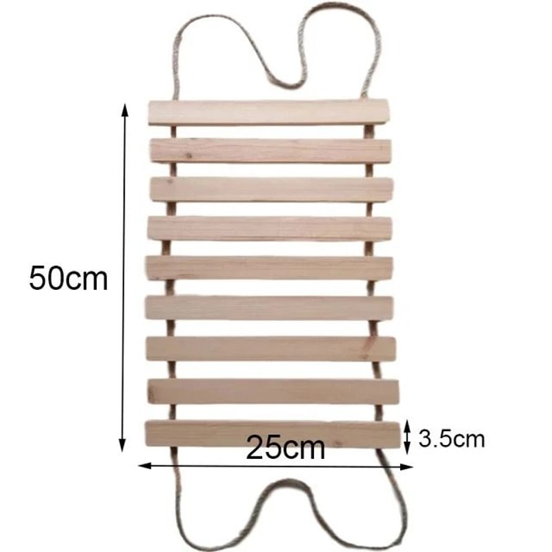 Wall Mounted Cat Climber And Sisal Scratcher Wooden Activity Bridge Ladder For Cats And Kittens 2