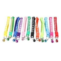 lovely puppy and kitten bell collar adjustable cute pet necklace for cats and small dogs