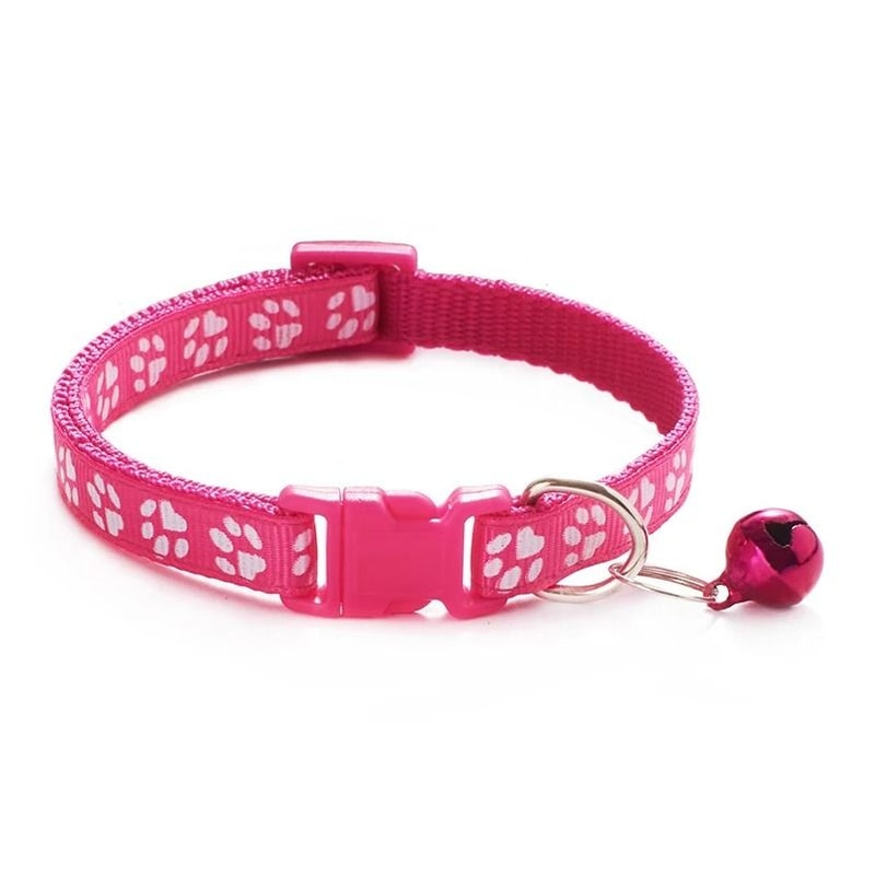 Colorful Bell Cat Collar Adjustable Printed Pet Necklace For Cats And Small Dogs 1