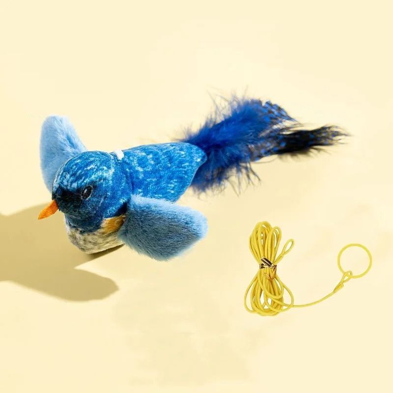 Interactive Bird Cat Teaser Toy With Catnip And Hanging Feather For Kittens 3