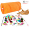 Foldable Cat Play Tunnel Tent With Mouse Ball Toys For Kittens And Indoor Cats 29