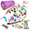 Foldable Cat Play Tunnel Tent With Mouse Ball Toys For Kittens And Indoor Cats 27