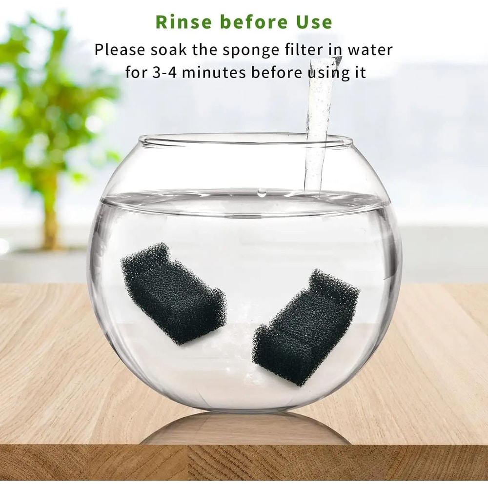 4 Pack Cat Water Fountain Foam Filters Replacement Sponge For DR DC160 Pumps 2