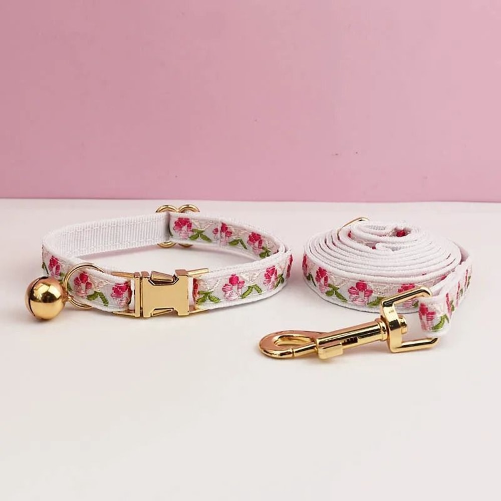 Adjustable Personalized Cat Collar With Bell For Cats And Small Dogs 21