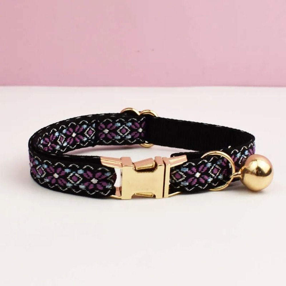 Adjustable Personalized Cat Collar With Bell For Cats And Small Dogs 5