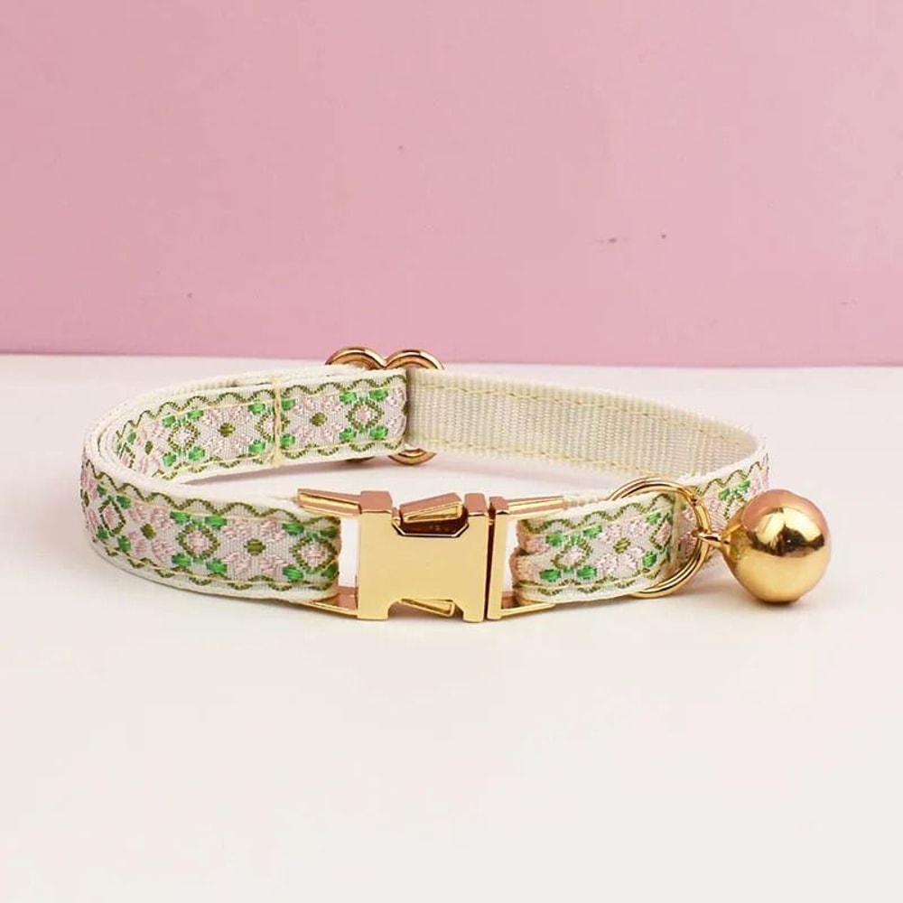 Adjustable Personalized Cat Collar With Bell For Cats And Small Dogs 3