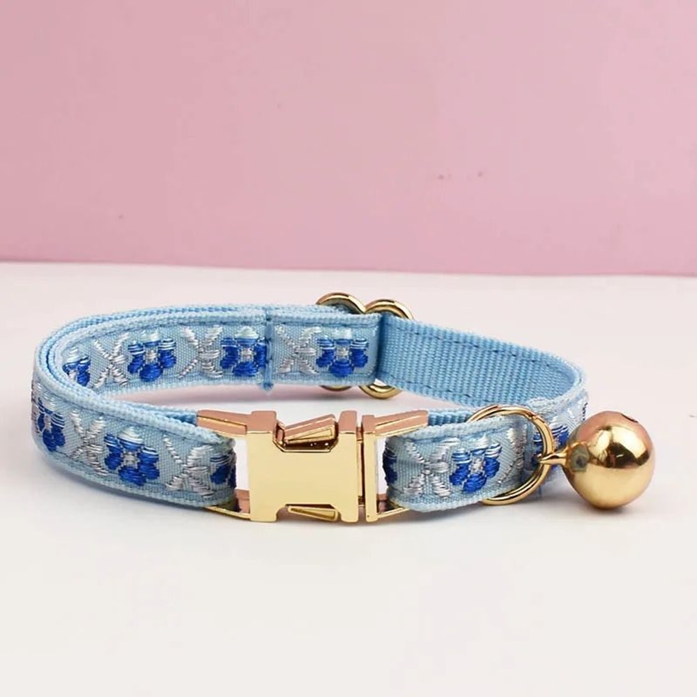 Adjustable Personalized Cat Collar With Bell For Cats And Small Dogs 10