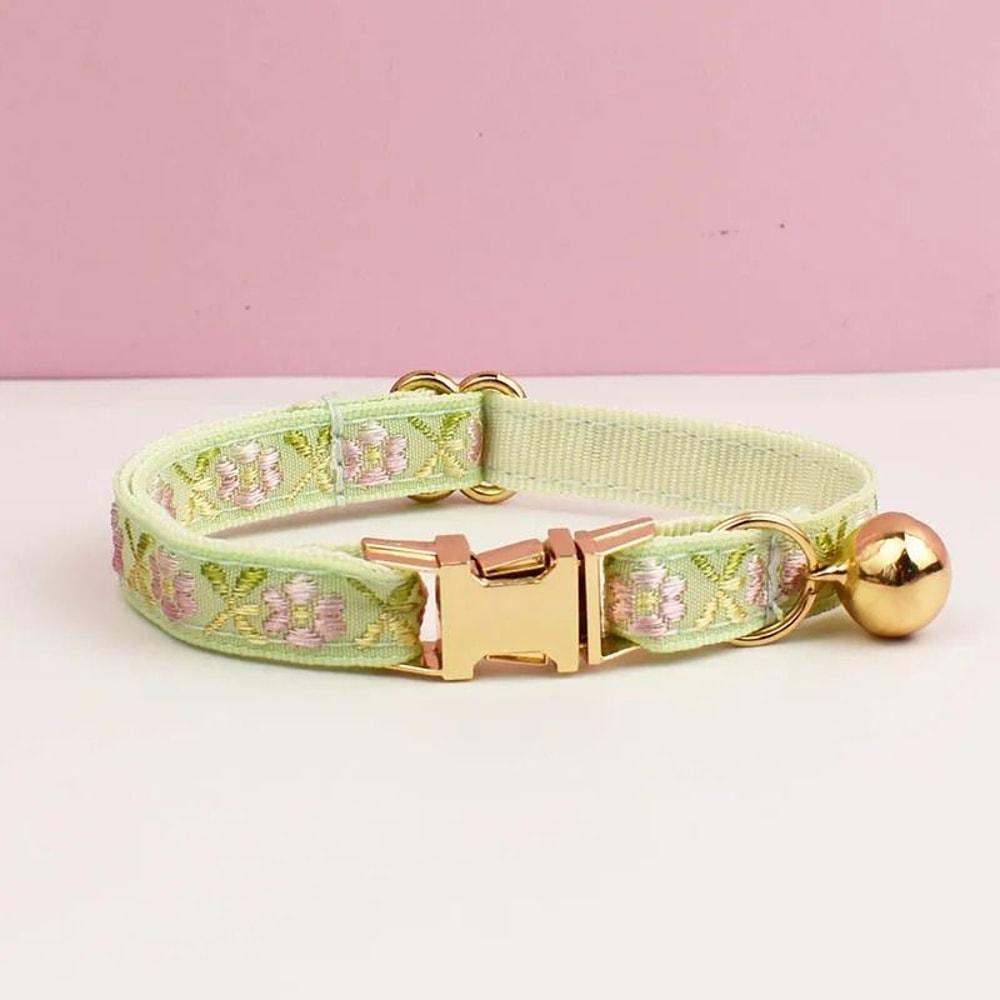 Adjustable Personalized Cat Collar With Bell For Cats And Small Dogs 8