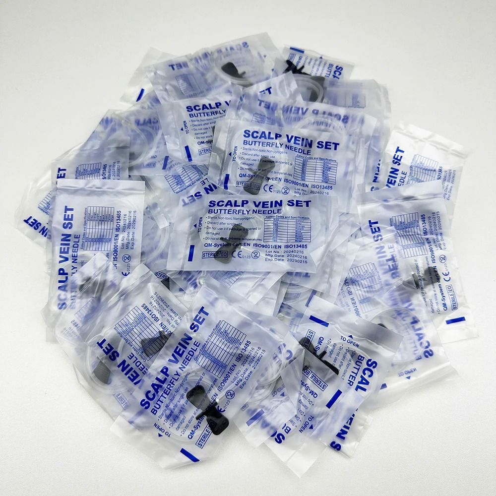 Disposable Veterinary Butterfly Infusion Needle Set For Pet IV Care 100PCS 3