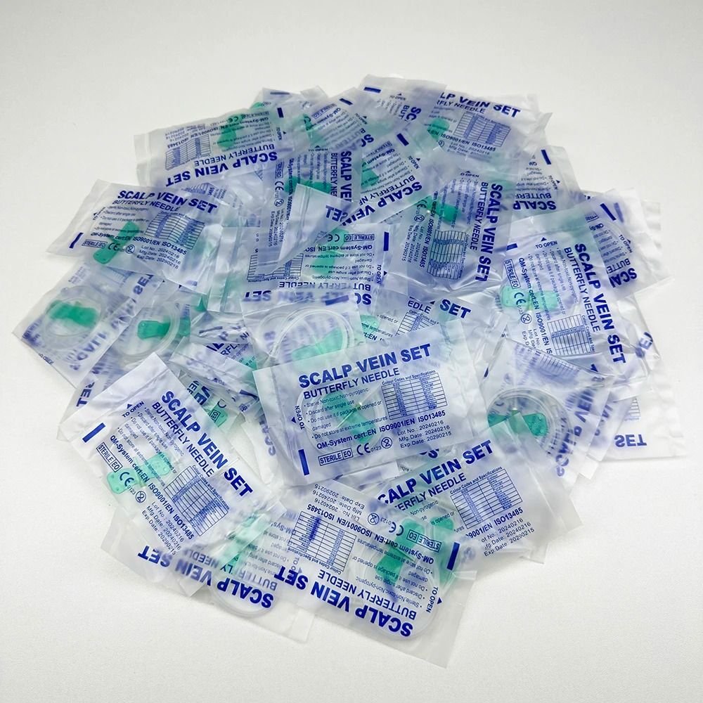 Disposable Veterinary Butterfly Infusion Needle Set For Pet IV Care 100PCS 2