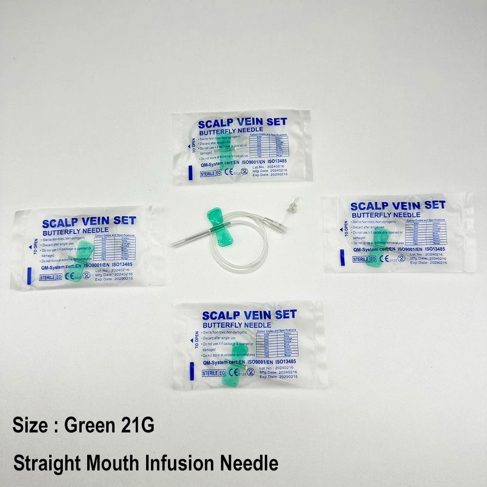 Disposable Veterinary Butterfly Infusion Needle Set For Pet IV Care 100PCS 5