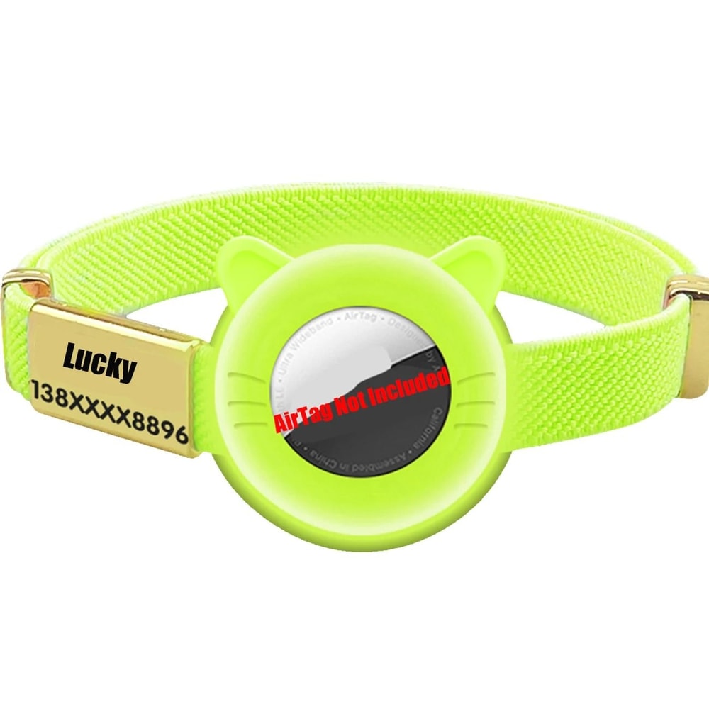 Breakaway AirTag Cat Collar With GPS Holder And Personalized Name Tag For Kittens And Cats 3