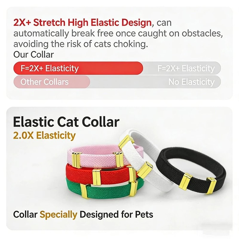 Breakaway AirTag Cat Collar With GPS Holder And Personalized Name Tag For Kittens And Cats 17