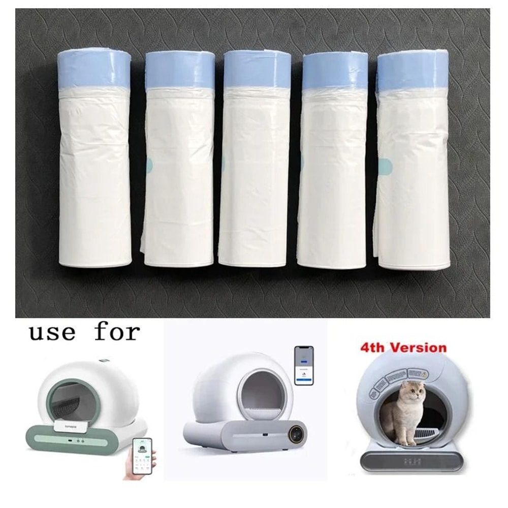 TONEPIE Cat Litter Box Liners Pull And Tie Disposable Cleanup Bags 470x450mm 7