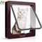 ATUBAN 4 Way Locking Cat Door Flap Weatherproof Pet Door For Interior And Exterior Doors 8