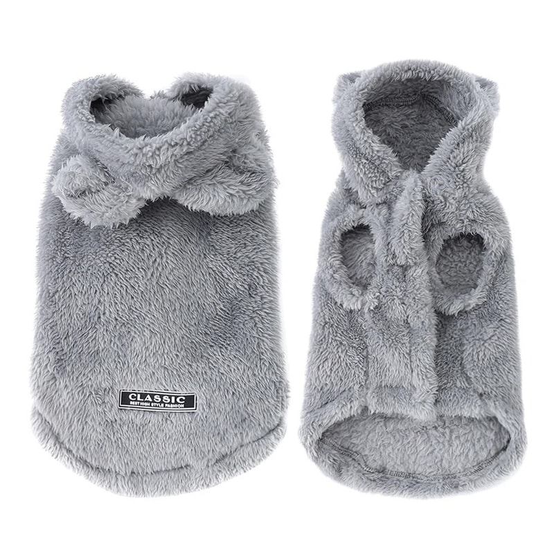 Winter Fleece Pet Hoodie Warm Sweater Coat For Cats And Small Dogs 3