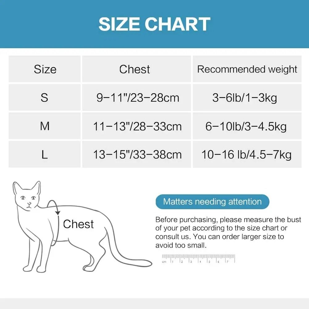 Adjustable Anti Escape Cat Harness And Leash Soft Breathable Kitten Vest 5