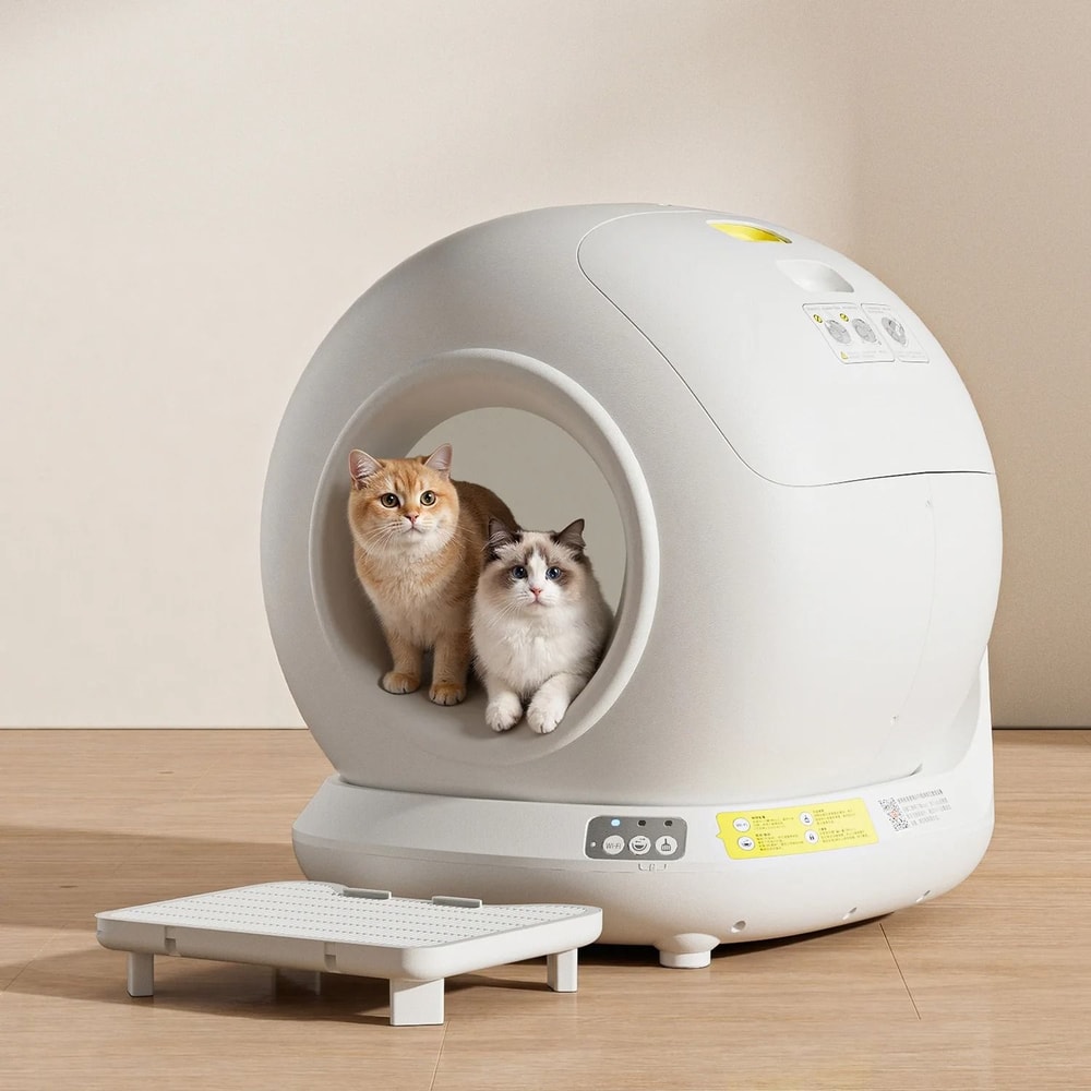 78L Self Cleaning Cat Litter Box Smart Automatic Enclosed Cat Toilet With App Control 8