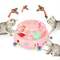 INKZOO Interactive Cat Toy 4 In 1 Automatic Whack A Mole Butterfly And Track Ball Game 8