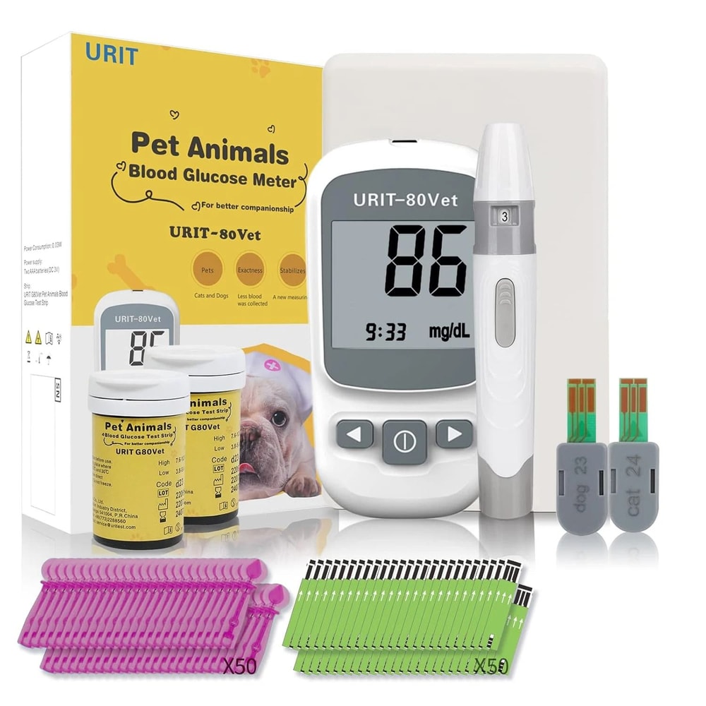 Pet Glucose Monitoring Kit Blood Sugar Monitor For Dogs And Cats With Pain Free Testing 3
