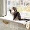 Creative Cat Window Hammock Wooden Frame Hanging Cat Bed With Paw Print Design 4