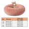 Soft Plush Calming Pet Bed Round Faux Fur Donut Bed For Cats And Small Dogs 5