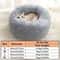 Soft Plush Calming Pet Bed Round Faux Fur Donut Bed For Cats And Small Dogs 2