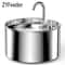 ZYFeeder Stainless Steel Cat Water Fountain 22L Automatic Pet Water Dispenser For Cats And Dogs 0