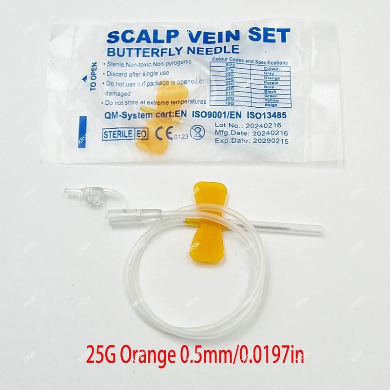 Disposable Pet IV Infusion Butterfly Needle For Veterinary Fluid Therapy 16