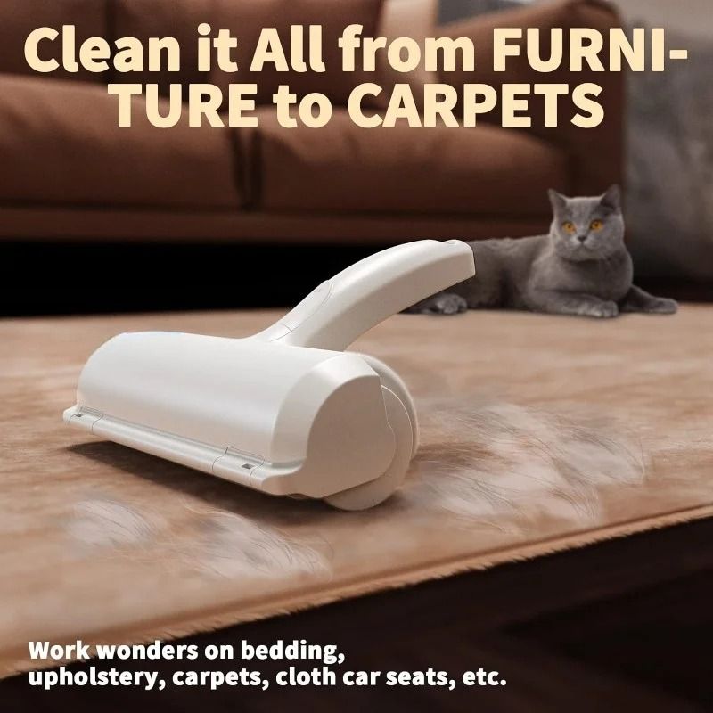Reusable Pet Hair Remover Roller For Furniture Clothing And Carpets 4