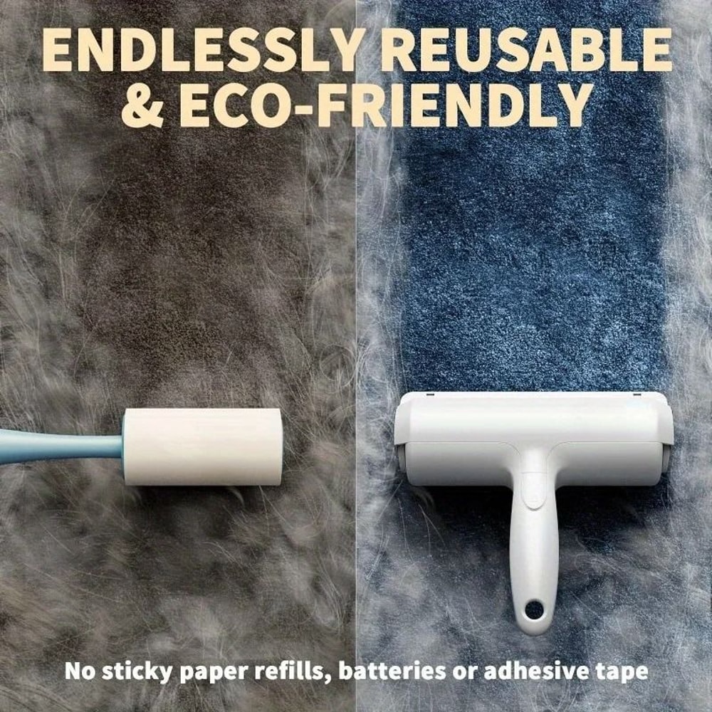 Reusable Pet Hair Remover Roller For Furniture Clothing And Carpets 7