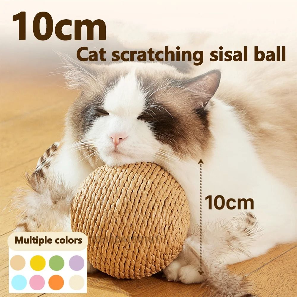 Interactive Sisal Cat Scratching Ball Toy For Kittens And Indoor Cats 12