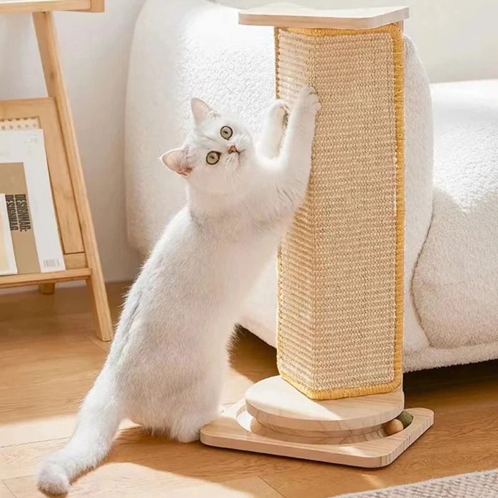 Natural Sisal Cat Scratcher Mat Horizontal Floor Scratch Pad For Cats 11
