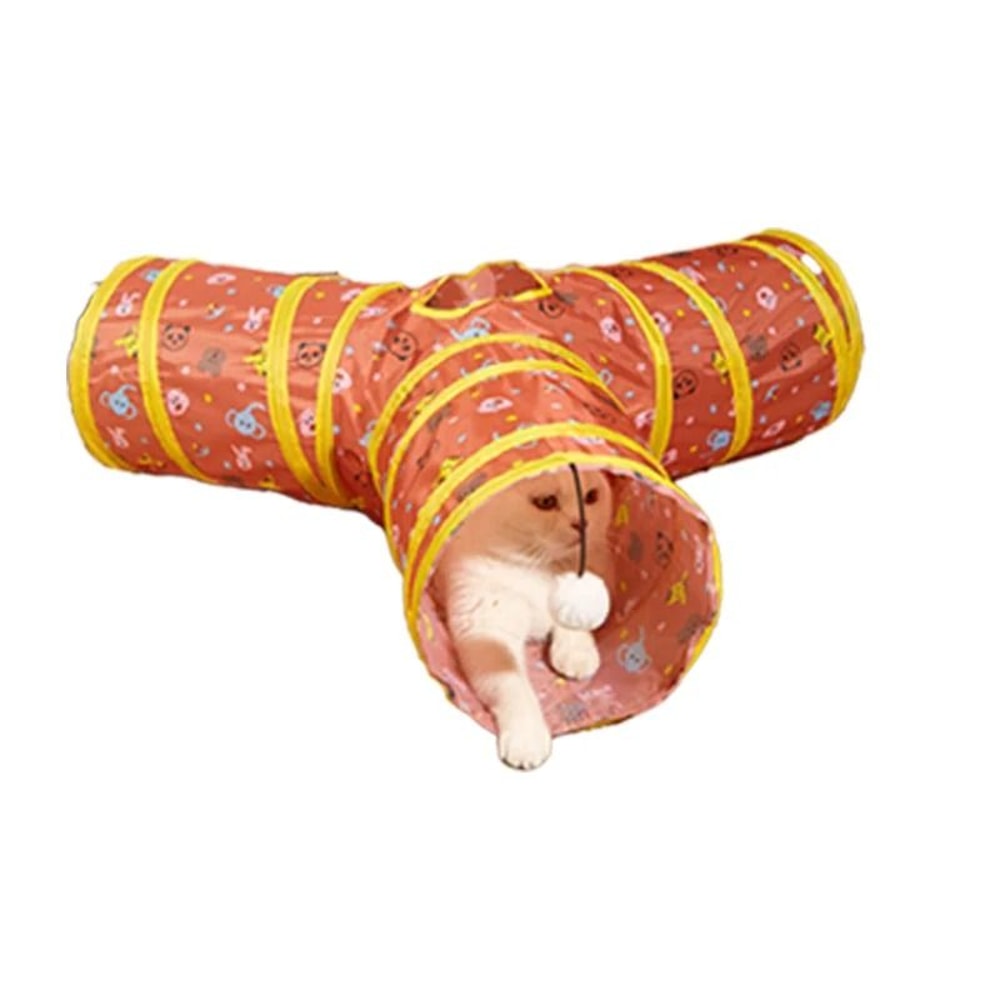 Rainbow Cat Tunnel Collapsible Interactive Play Tube For Cats And Puppies 12