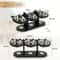 Elevated Triple Bowl Cat Feeder With Solid Wood Stand And Stainless Steel Bowls 1