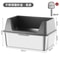 Stainless Steel Litter Box With Lid High Side Leak Proof Cat Litter Tray For Large Cats 2