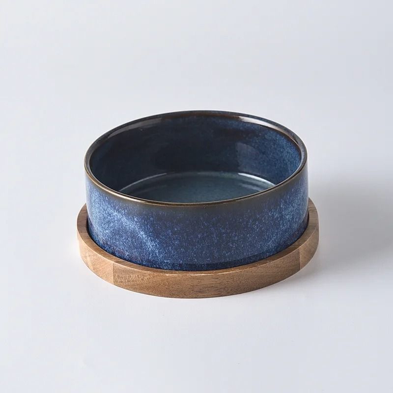 Elevated Ceramic Cat Food Bowl Anti Rollover Pet Feeder For Cats And Small Dogs 4