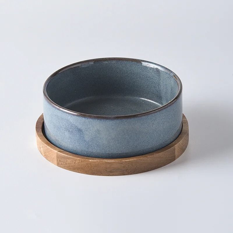 Elevated Ceramic Cat Food Bowl Anti Rollover Pet Feeder For Cats And Small Dogs 6