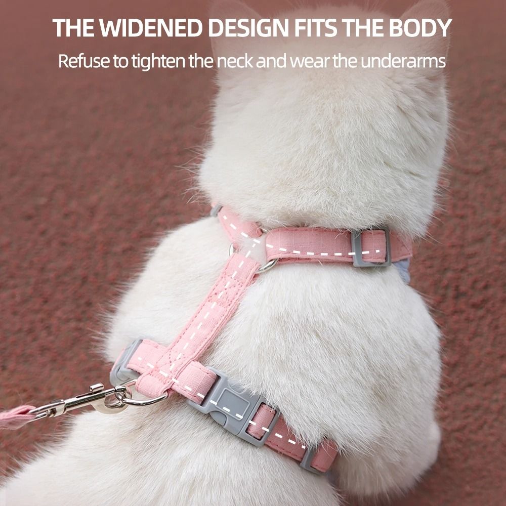 Breathable Pet Harness And Leash Set For Small Dogs And Cats 5