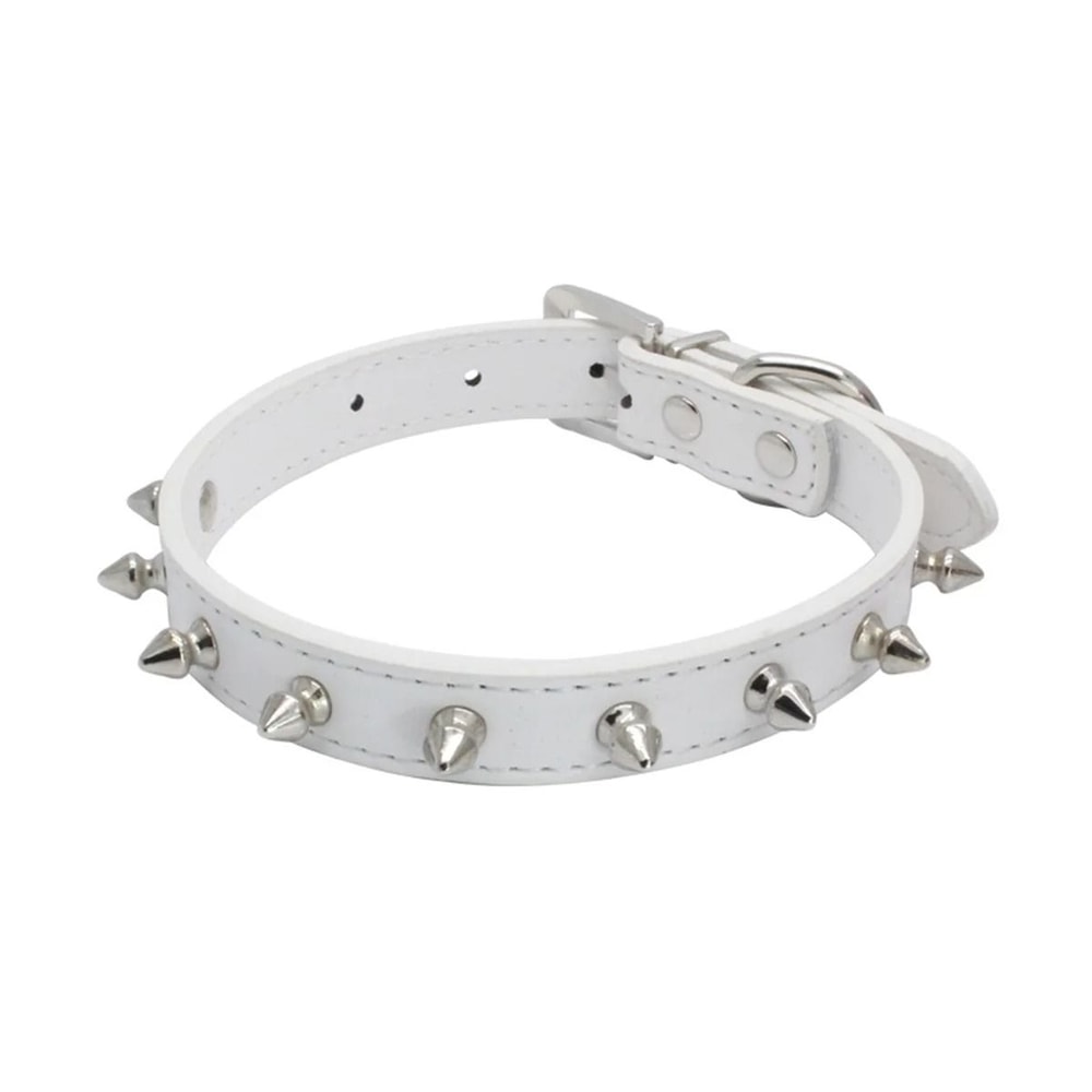 Leather Spiked Pet Collar For Dogs And Cats 8