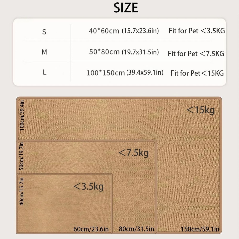 Large Cat Scratching Mat Sofa And Furniture Protector 8