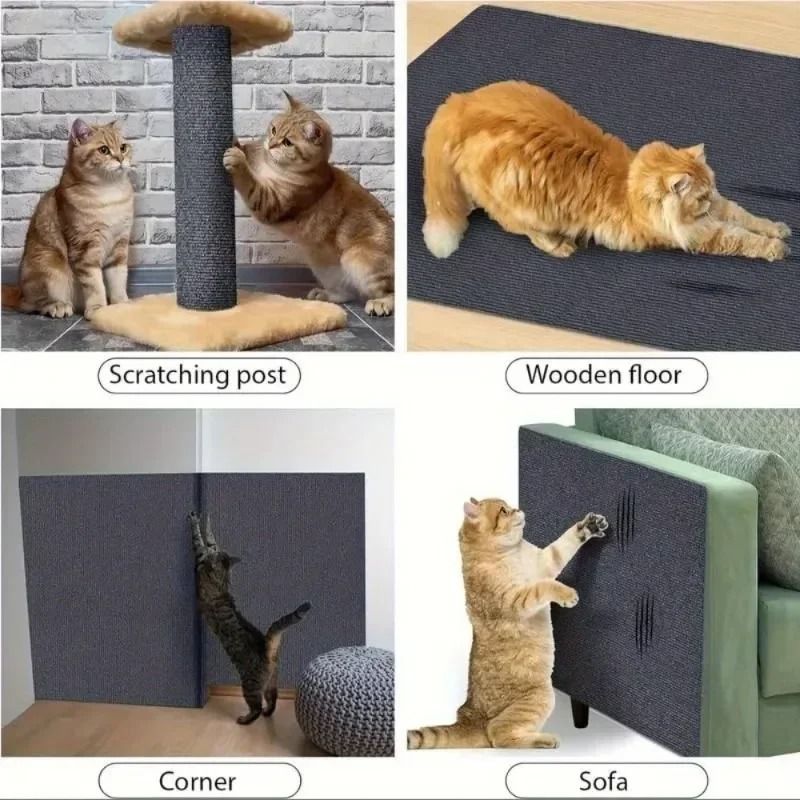 Self Adhesive Cat Scratcher Sofa Protector Carpet Mat 11